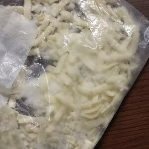 ピザ用チーズの冷凍保存